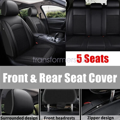 For Kia Sorento 2007-2021 Car 5-Seat Cover Faux Leather Cushion Full Set Covers - Image 1 of 4