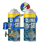 ClimaSet 2x 3in1 R134a réfrigérant pour climatisation avec tuyau