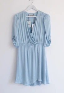 Lanvin Resort Sky Blue Silk Draped Dress FR40/UK12 New Tagged £1.5K - Picture 1 of 9