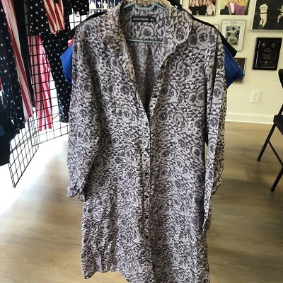 Antik Batik silk dress M/40 Gray - Image 1 of 4