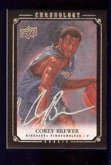 2007-08 Upper Deck Chronology #217 Corey Brewer 74/99 Auto  - Image 1 of 1