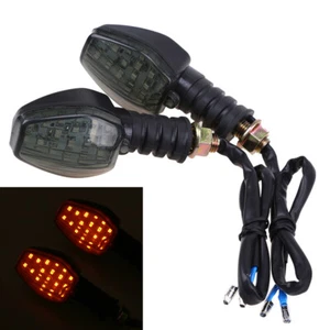 LED 10mm Amber Turn Signals Indicators M10 Blinker Lamp Universal For Motorcycle - Picture 1 of 12