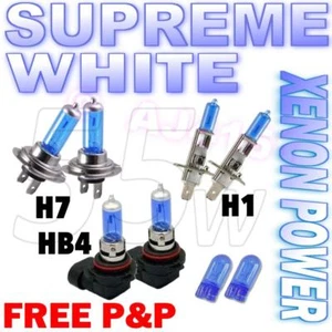 H7 H1 HB4 55w Xenon Headlight Bulbs High/Low/Fog Beam Main/Dip/fog White Light - Picture 1 of 1