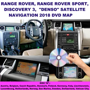 RANGE ROVER SPORT SAT NAV DVD DISC MAP UPDATE DVD 'A' - Italy, Germany v.2018 - Picture 1 of 3