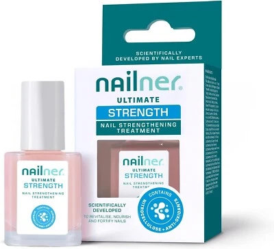 NAILNER Ultimate Nail Strengthening Treatment Nail Polish Strengthener for Damaged Nails