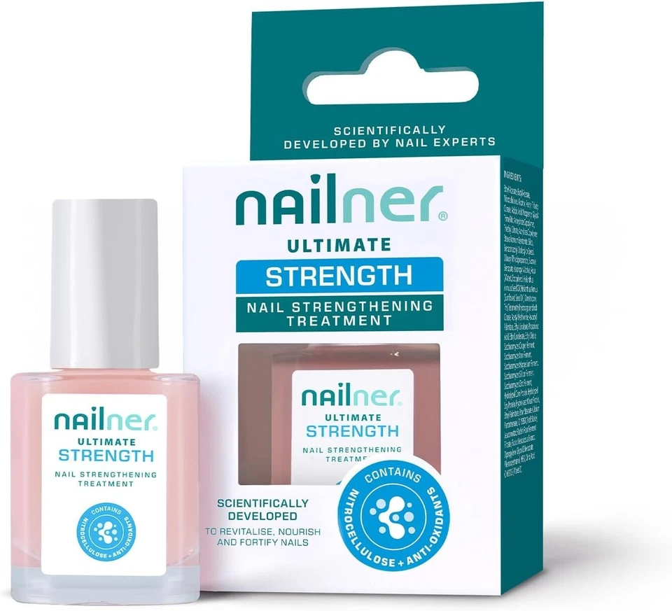 NAILNER Ultimate Nail Strengthening Treatment Nail Polish Strengthener for Damaged Nails