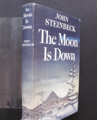 WWII Military Occupations Europe The Moon Is Down John Steinbeck DJ 1st 1942 - Image 1 of 4