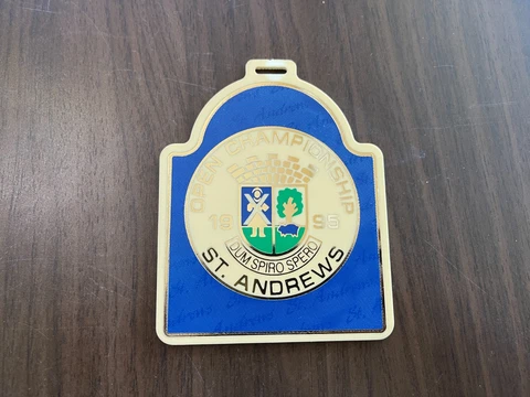St. Andrews Golf Course 1995 THE OPEN CHAMPIONSHIPS VINTAGE Plastic Golf Bag Tag Cover