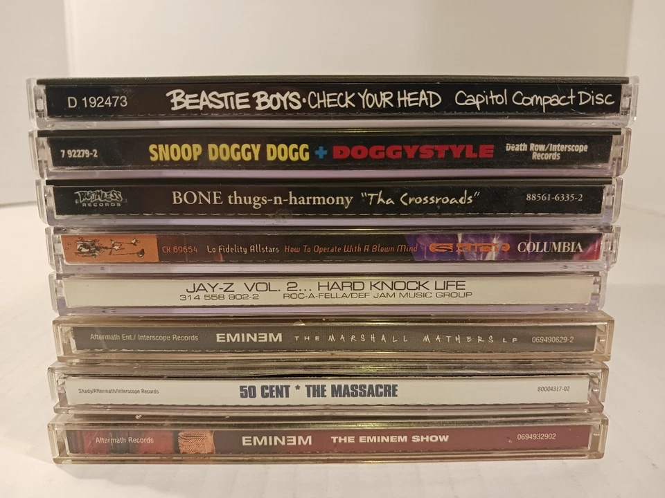 8 Vintage Cd Lot Rap And Hip Hop  Eminem, 50,Jay, Ect   Foto 1 de 4