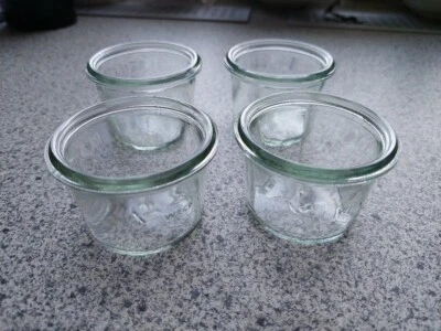 4 Stück Weckglas Einkochglas 50/60 ml Weck mini Weckgläser ohne Deckel - Bild 1 von 4