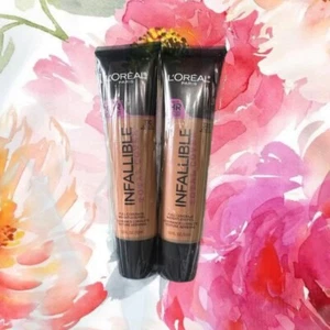 2x L’Oreal Infallible Total Coverage Foundation - 310 Classic Tan - Picture 1 of 2