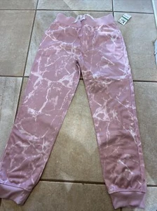 Girls Ideology Pink White Joggers-Size 14-Large- NWT! - Picture 1 of 15