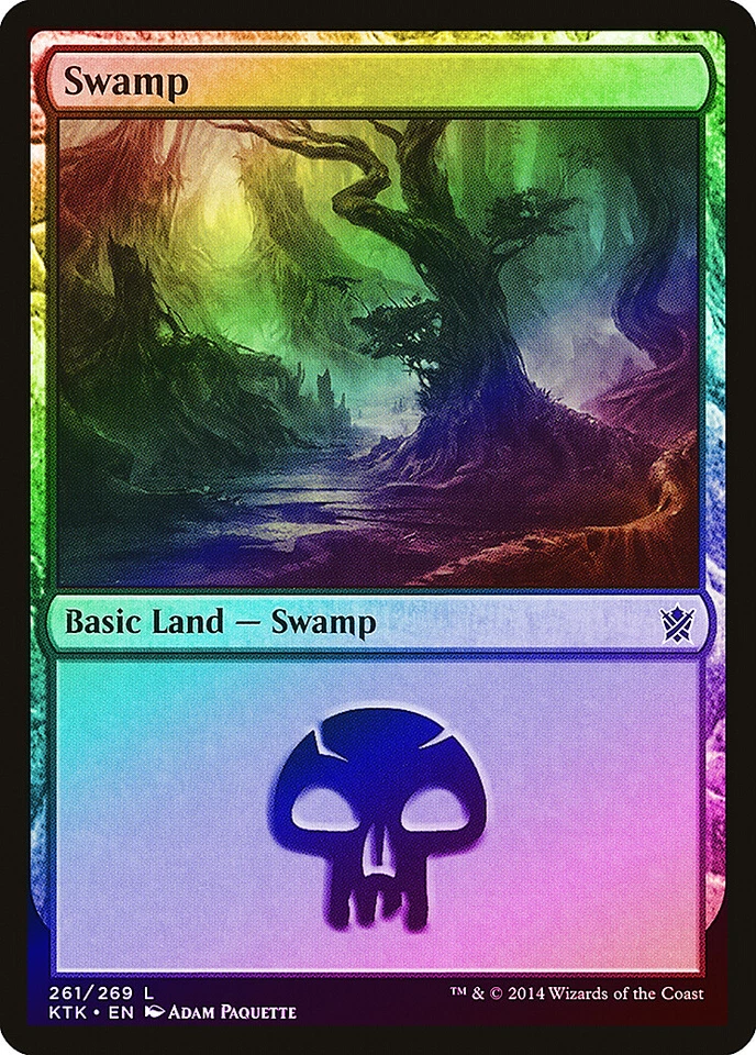 Swamp (261) FOIL Khans of Tarkir NM Basic Land MAGIC GATHERING CARD ABUGames - Image 1 of 1