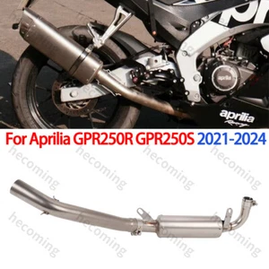 For Aprilia GPR250R GPR250S Exhaust Front Mid Link Pipe 51mm 2021-2024 - Foto 1 di 6