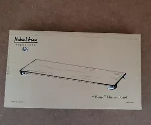 NUEVO Tablero de Queso Michael Aram SIGNATURE Ratón Granito Blanco 11.5x6 Charcutería - Imagen 1 de 10
