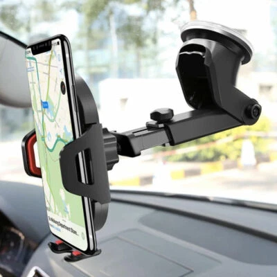 Car Mobile Cell Phone Holder Windshield Dashboard Mount 360 iPhone Samsung GPS - Image 1 of 4