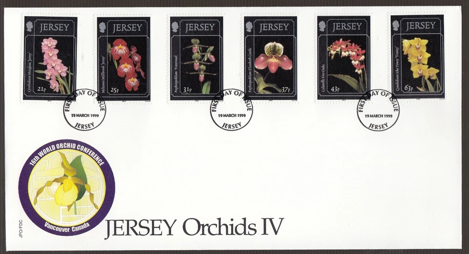 Jersey 1999 FDC Jersey Orchids IV - Image 1 of 1