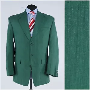 Mens Summer Linen Blazer 42S UK Size RAFAEL Green Sport Coat Jacket - Picture 1 of 14