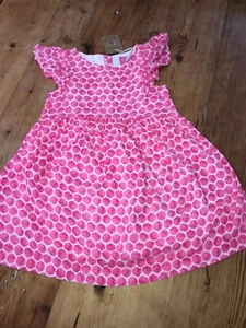 JOULES Emeline Party Dress Age 5 6 7 & 11 - 12 Neon Pink Rose Spot FreeUKP&P  - Picture 1 of 3