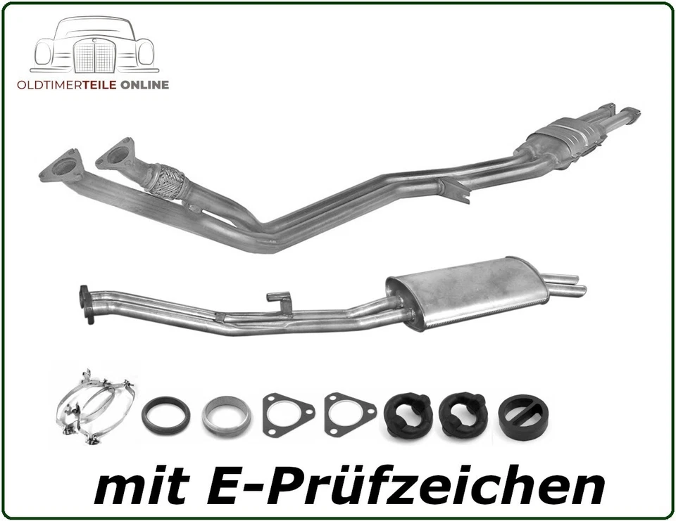 Juego de escape BMW 3er E30 320 325 Limo Cabrio Touring Catalizador Silenciador - Imagen 1 de 1