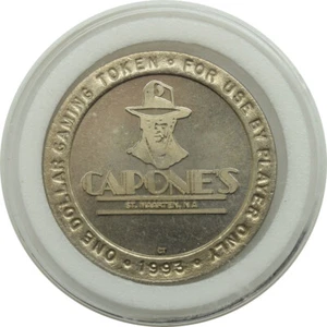 Capones Casino $1 Gaming Token St. Maarten 1993 - Picture 1 of 2