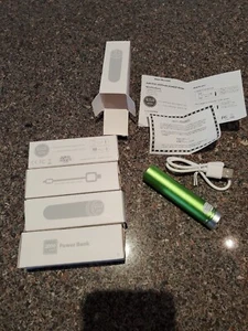 2000mAh Power Bank Green USB Portable Charger External Battery Lot of 5 New - Picture 1 of 11