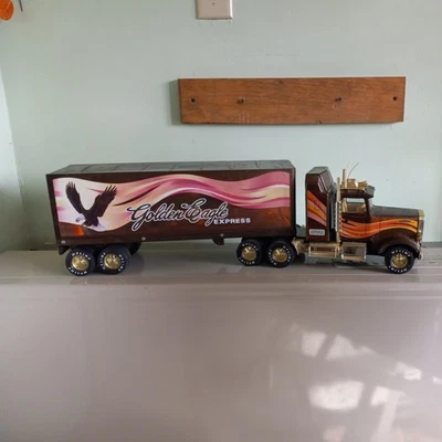 Nylint Golden Eagle Express 18 Wheeler Semi Tractor Trailer Truck Vintage Toy - Image 1 of 4