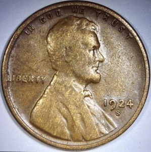 1924-S Lincoln Wheat Cent - Details - Bild 1 von 5