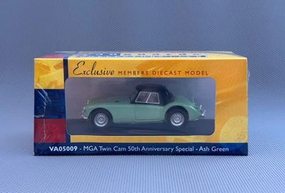 Vanguards MG MGA Doble Cámara 50 Aniversario Especial Verde Ceniza Escala 1:43 VA05009 Foto 1 de 3