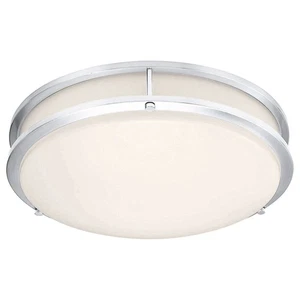 Access Lighting 20502LEDD/ACR Solero II 17"W LED Flush Mount Drum - Chrome - Picture 1 of 3
