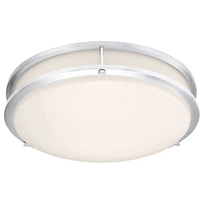 Access Lighting 20502LEDD/ACR Solero II 17"W LED Flush Mount Drum - Chrome - Image 1 of 3