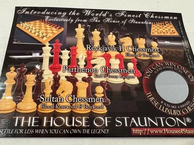 Juego de ajedrez de lujo Sultan piezas solo 5" King Blood palo de rosa y boj Staunton Foto 1 de 4