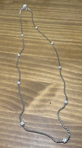 Brighton Meridian Kristall Stationen Halskette JN6422 silberfarben 38" Neu mit Etikett - Bild 1 von 10