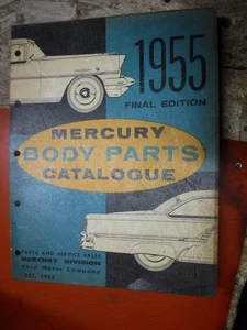 1955 MERCURY PASSENGER CAR ORIGINAL FACTORY BODY PARTS CATALOGUE MANUAL DEC - Picture 1 of 7