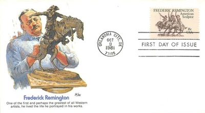 Scott #1916 Frederick Remington 1981 First Day Cover FDC Fleetwood - Image 1 of 2