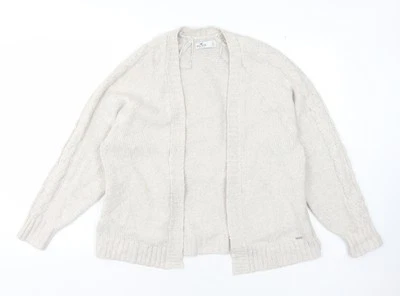 Hollister Women’s Ivory Open Front Cardigan Size S Long Sleeve - Image 1 of 4