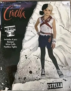 Disfraz Disney Cruella's Estella Mediano 8-10 4 piezas Multicolor - NUEVO ENVÍO GRATUITO - Imagen 1 de 8