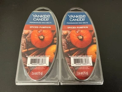 Yankee Candle Spiced Pumpkin Fragranced Wax Melts 2.6oz 6-Pack **Lot of 2** - Image 1 of 2