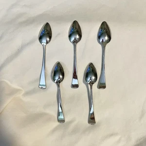 *EUC* (5) Oneida Stainless Steel Grapefruit Spoons - 6.5" Long - Serrated Teeth - Picture 1 of 4