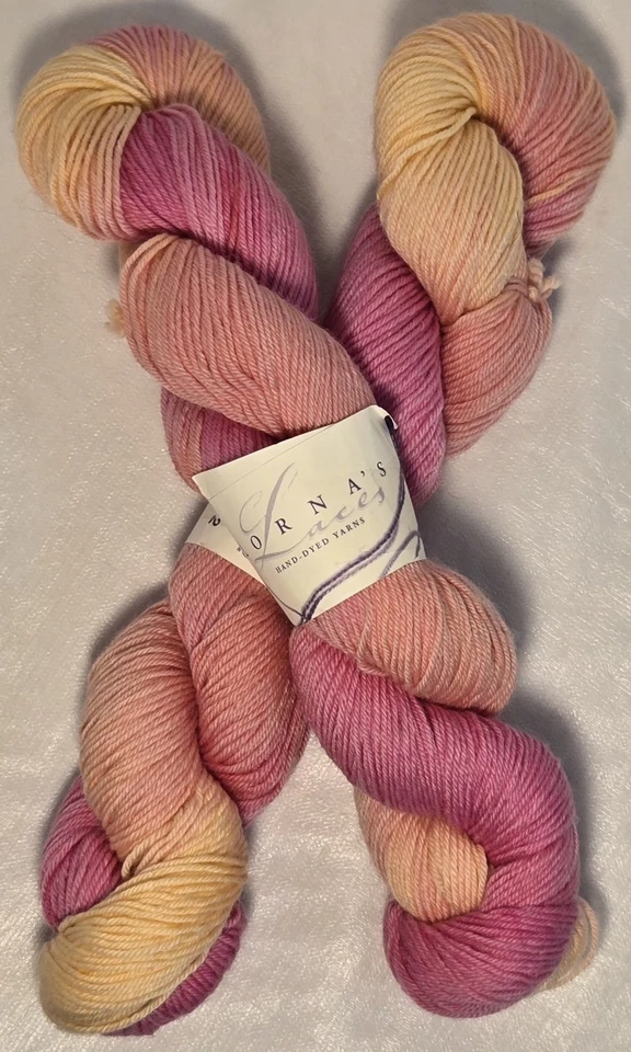 Lorna's Laces Shepherd Sock Yarn NEW 2 Skein Bundle RARE "Sherbet" Colorway 801  - Image 1 of 4