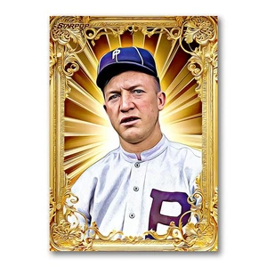 Tarjeta artística Grover Cleveland Pete Alexander Golden Icon 03/20 impresión firmada por Starpop - Imagen 1 de 2