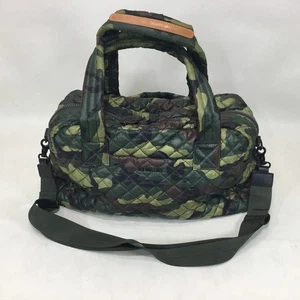 Bolso de Lona MZ Wallace Verde Camuflaje Viaje Jimmy Acolchado Fin de Semana Cremallera Trolley Ranura - Imagen 1 de 15