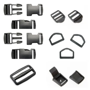 polypropylene webbing fittings - buckles slides clasps - Picture 1 of 6