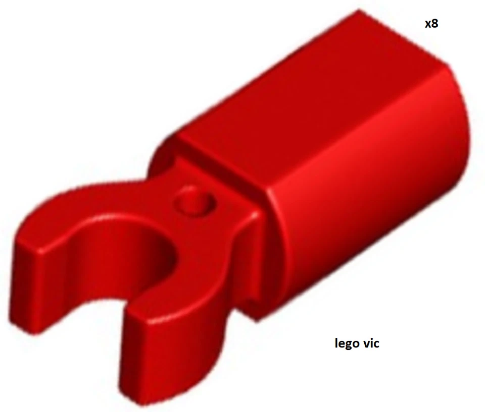 Lego 11090 x8 Bar Holder with Clip Red Super Heroes Holiday Ningajo New A62 - Photo 1/1