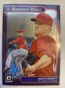 2021 Panini Donruss Optic #22 Jack Flaherty DIAMOND KINGS - Fresco - Foto 1 di 2