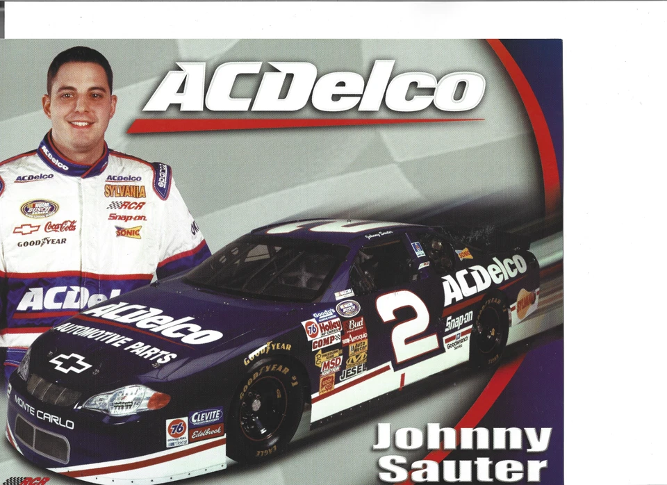 Tarjeta postal de héroe Johnny Sauter AC Delco NASCAR 2002 Foto 1 de 1