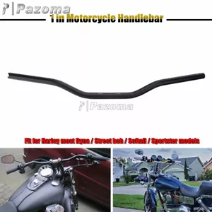 1" Motorcycle Tracker Drag Bar Handlebar for Harley Chopper Bobber Cafe Racer - Picture 1 of 9