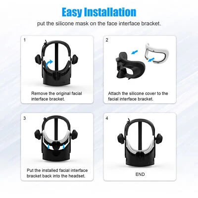 Silicone VR Glasses Eye Cover Replacement Eye Mask Pad for HP G2 VR Glasses - Bild 1 von 4