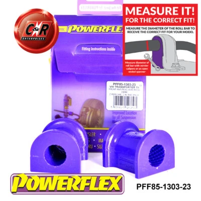 Powerflex Fr Barra Estabilizadora Cojinete 23mm Para VW T5 Transporter 04on - Imagen 1 de 4