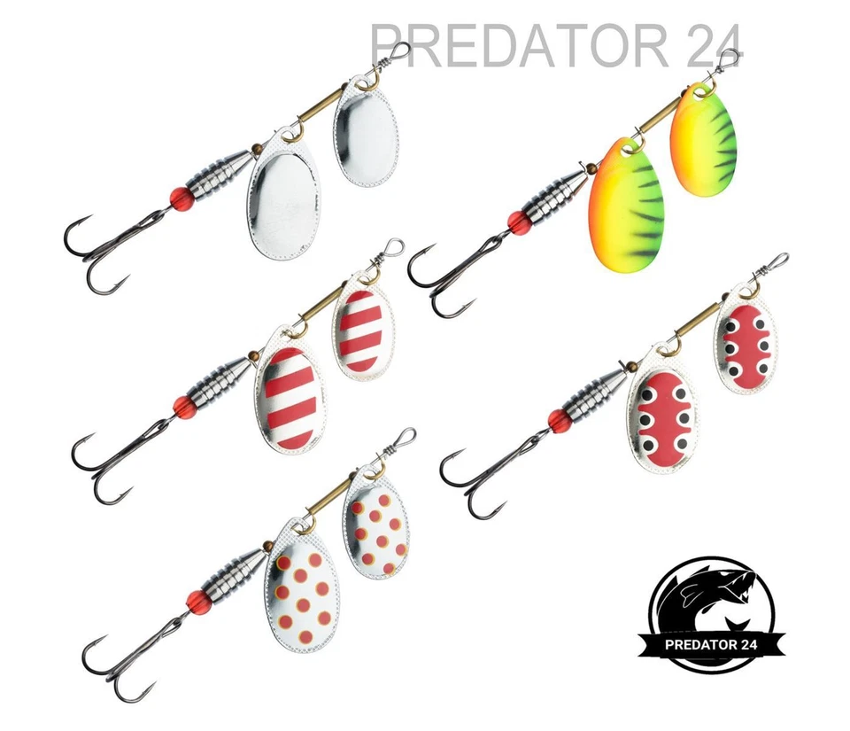 Jaxon Double Spinner Tandem Spiner  Blinker Forelle Köder Hecht Zander Barsch  - Bild 1 von 1